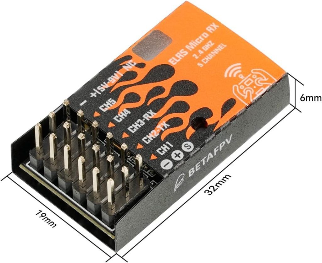 BETAFPV ELRS Micro Receptor Soporte 5CH PWM 4