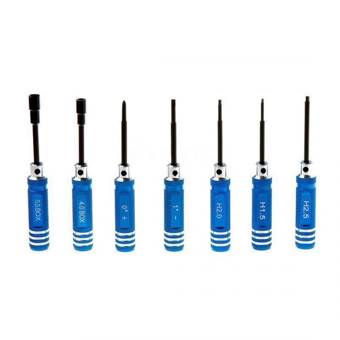 JUEGO DE DESTORNILLADORES HEXAGONALES X7 SODIAL(R)  PARA RC