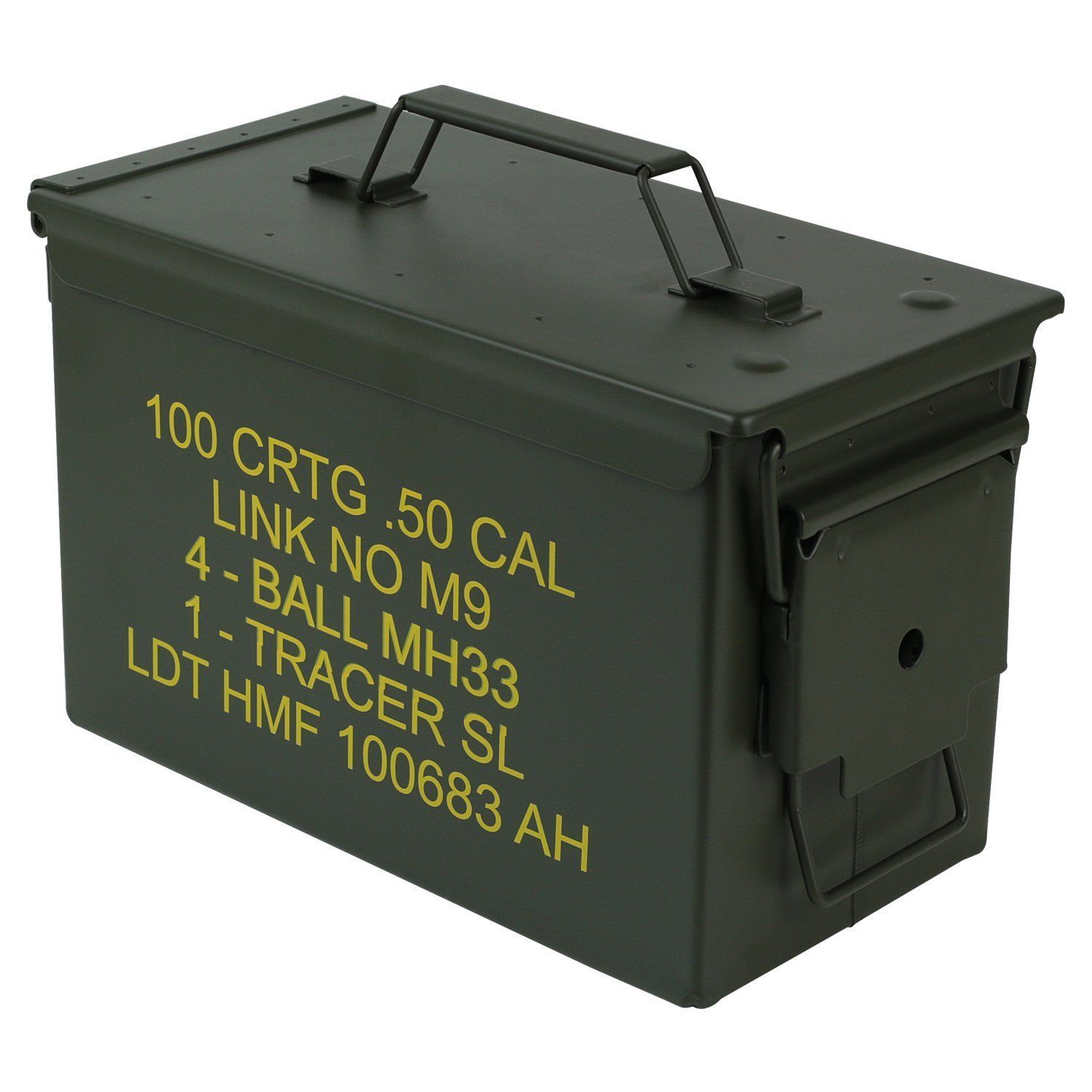 Caja de Munición, US Ammo Box, Caja de Metal, 30 x 19 x 15,5 cm