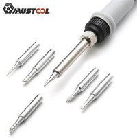 Mustool® MT223 60W Adjustable Temperature Electric Solder Iron Welding Rework Repair Tool with 5pcs Solder Tips I/3C/4C/K/2.4D 110V/220V Option - 220V EU Plug